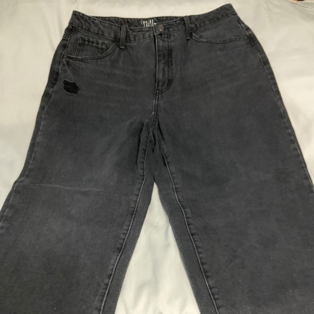 Time and True distressed black jeans size 14.  W265